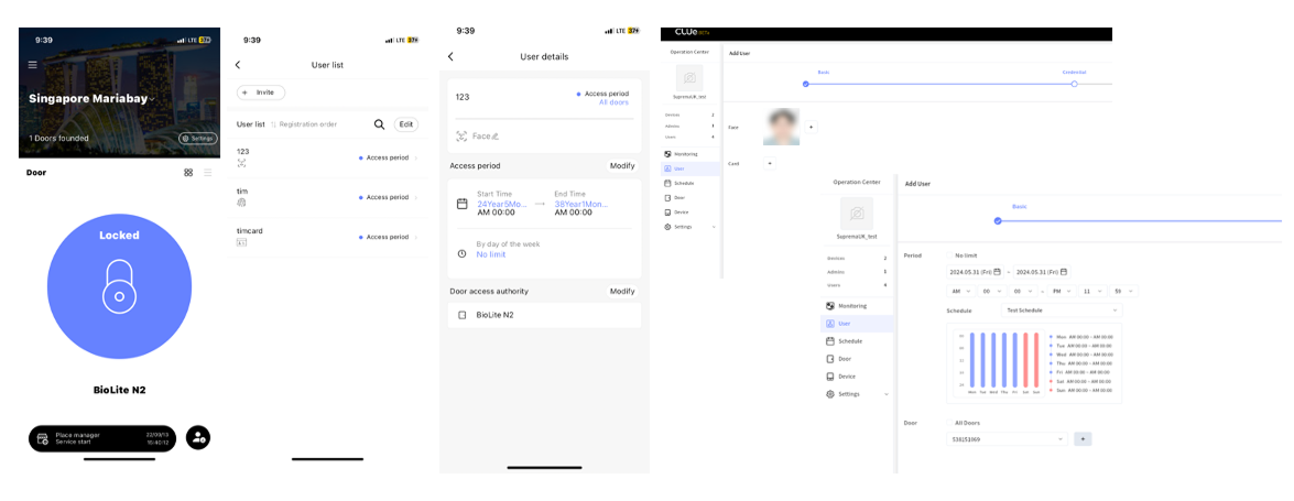 Membership setup web and mobile